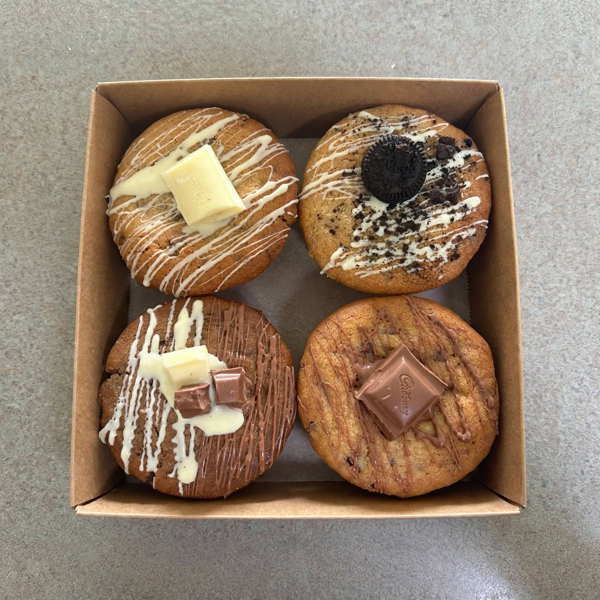 Muffin Box - 4 Pack (Tick Your Flavours!) - Get Loaded Desserts Baldivis Perth