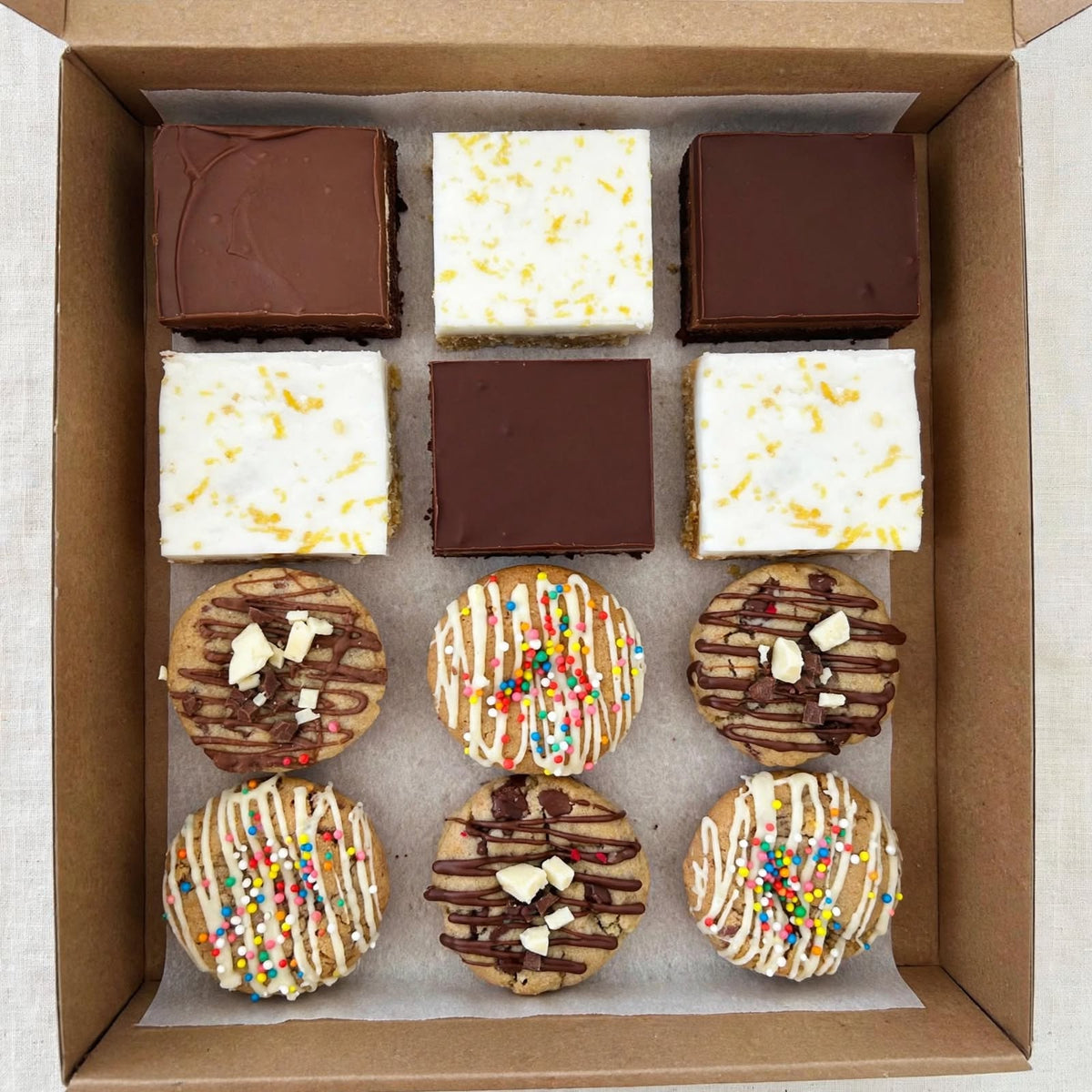 Pie & Slice Box - 12 Pack PARTY BOX - Get Loaded Desserts Baldivis Perth